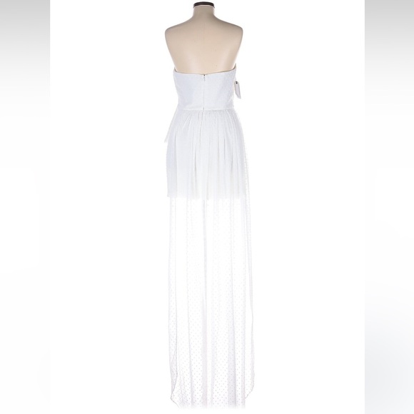 NWT Katie May Eden Rock High-Low Dress Gown Ivory Sz XL Wedding Bow Bride $595 - Picture 7 of 12
